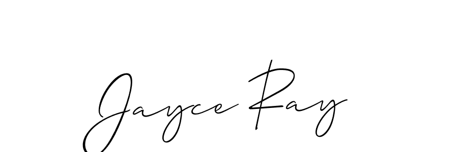 Make a beautiful signature design for name Jayce Ray. With this signature (Allison_Script) style, you can create a handwritten signature for free. Jayce Ray signature style 2 images and pictures png