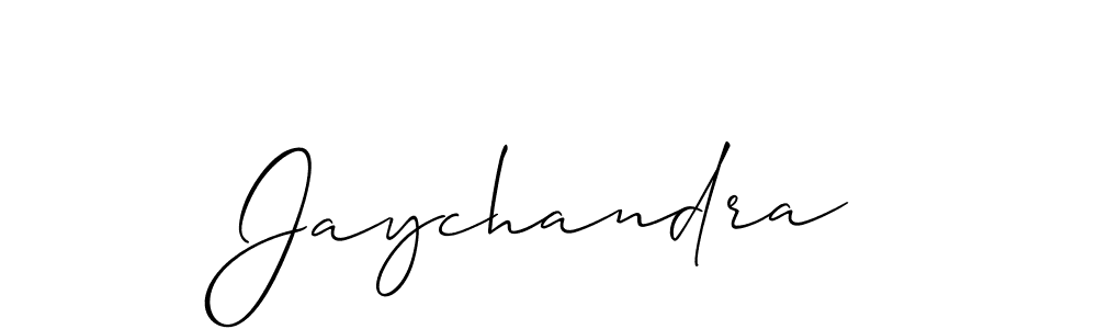 if you are searching for the best signature style for your name Jaychandra. so please give up your signature search. here we have designed multiple signature styles  using Allison_Script. Jaychandra signature style 2 images and pictures png