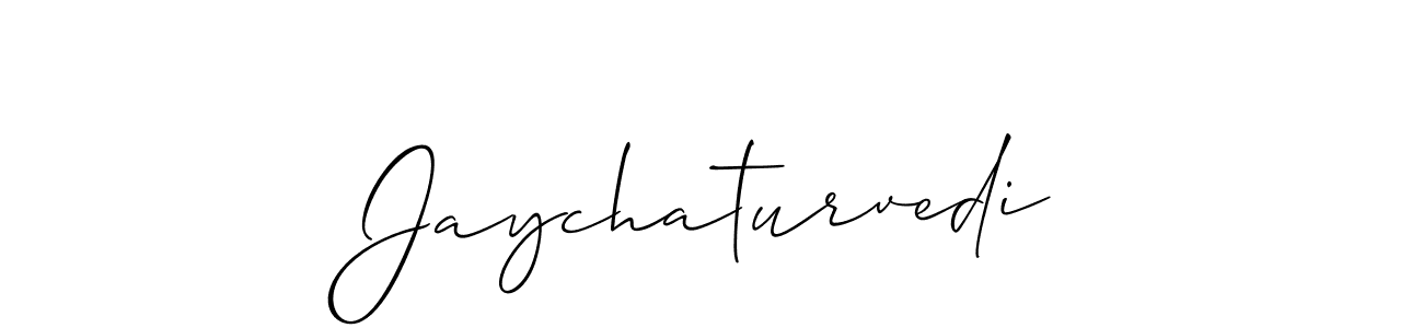 You should practise on your own different ways (Allison_Script) to write your name (Jaychaturvedi) in signature. don't let someone else do it for you. Jaychaturvedi signature style 2 images and pictures png