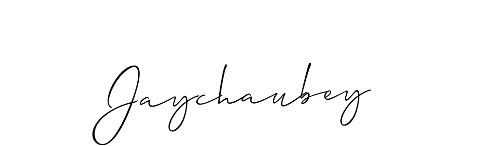 It looks lik you need a new signature style for name Jaychaubey. Design unique handwritten (Allison_Script) signature with our free signature maker in just a few clicks. Jaychaubey signature style 2 images and pictures png