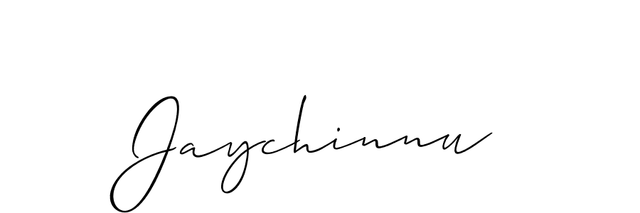 if you are searching for the best signature style for your name Jaychinnu. so please give up your signature search. here we have designed multiple signature styles  using Allison_Script. Jaychinnu signature style 2 images and pictures png