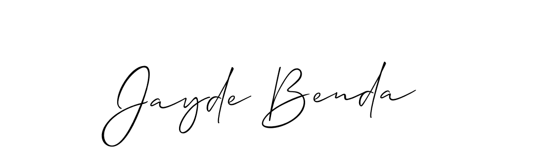 How to Draw Jayde Benda signature style? Allison_Script is a latest design signature styles for name Jayde Benda. Jayde Benda signature style 2 images and pictures png
