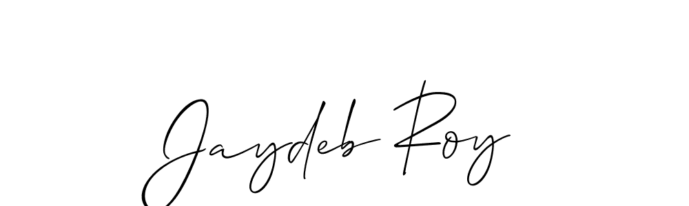 This is the best signature style for the Jaydeb Roy name. Also you like these signature font (Allison_Script). Mix name signature. Jaydeb Roy signature style 2 images and pictures png