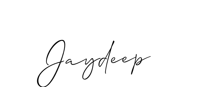 It looks lik you need a new signature style for name Jaydeep. Design unique handwritten (Allison_Script) signature with our free signature maker in just a few clicks. Jaydeep signature style 2 images and pictures png