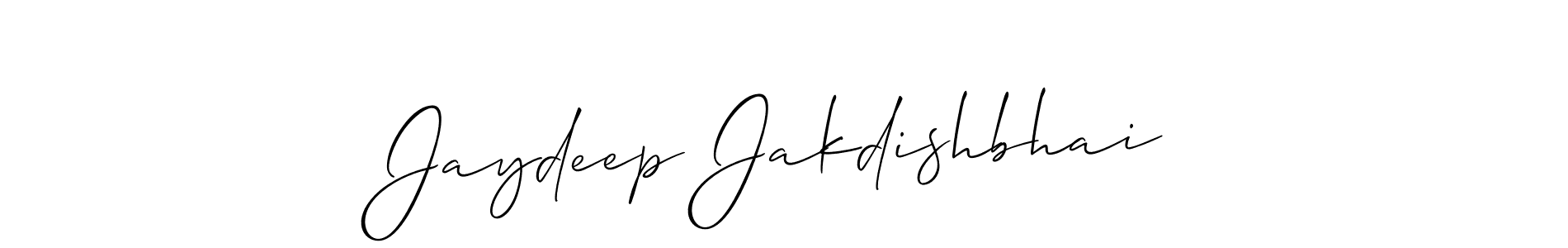 Design your own signature with our free online signature maker. With this signature software, you can create a handwritten (Allison_Script) signature for name Jaydeep Jakdishbhai. Jaydeep Jakdishbhai signature style 2 images and pictures png