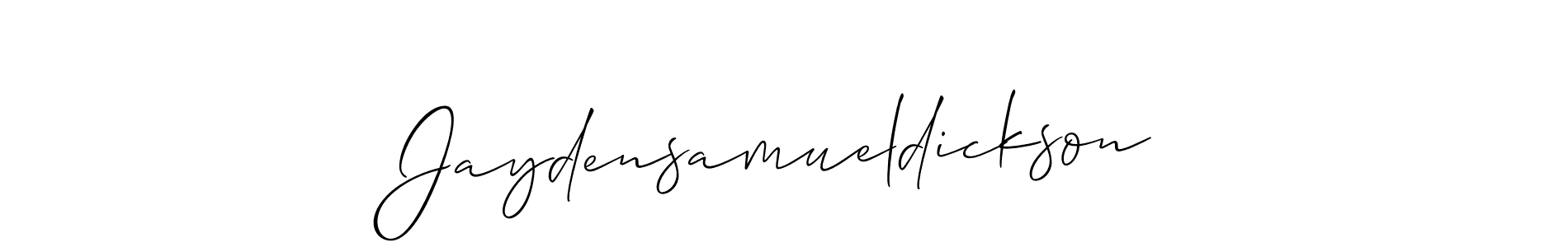 Once you've used our free online signature maker to create your best signature Allison_Script style, it's time to enjoy all of the benefits that Jaydensamueldickson name signing documents. Jaydensamueldickson signature style 2 images and pictures png