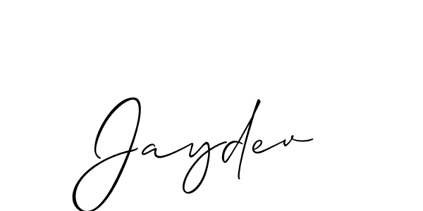 Best and Professional Signature Style for Jaydev. Allison_Script Best Signature Style Collection. Jaydev signature style 2 images and pictures png