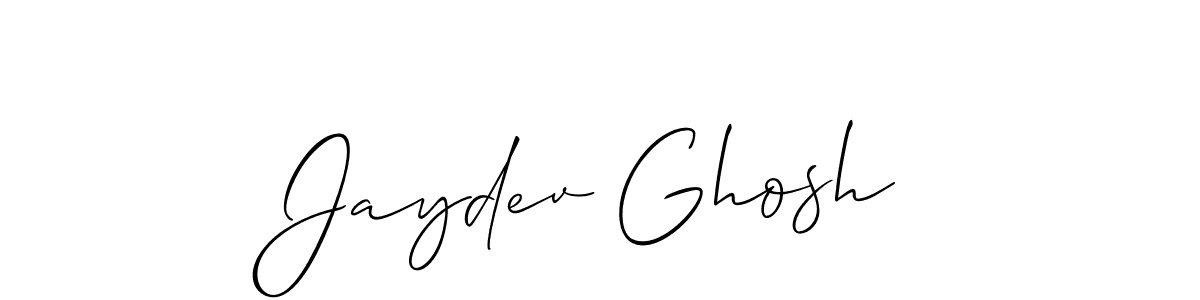 Allison_Script is a professional signature style that is perfect for those who want to add a touch of class to their signature. It is also a great choice for those who want to make their signature more unique. Get Jaydev Ghosh name to fancy signature for free. Jaydev Ghosh signature style 2 images and pictures png