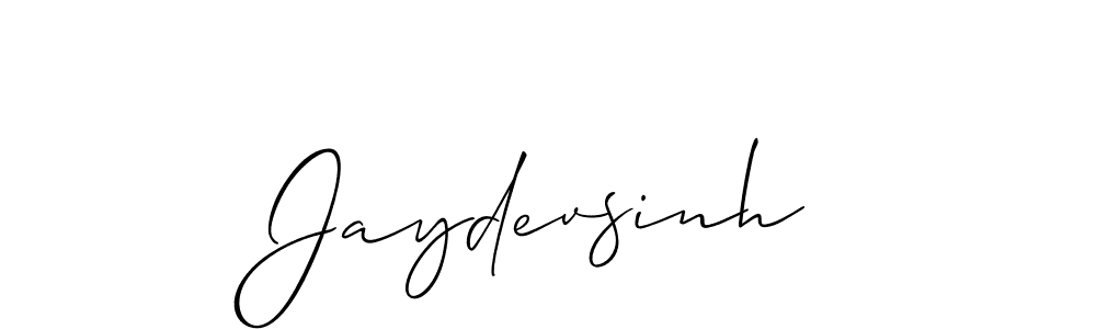 How to make Jaydevsinh name signature. Use Allison_Script style for creating short signs online. This is the latest handwritten sign. Jaydevsinh signature style 2 images and pictures png