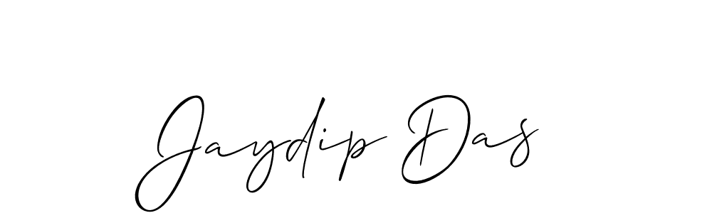 Use a signature maker to create a handwritten signature online. With this signature software, you can design (Allison_Script) your own signature for name Jaydip Das. Jaydip Das signature style 2 images and pictures png