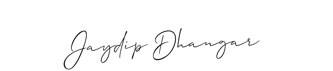 You can use this online signature creator to create a handwritten signature for the name Jaydip Dhangar. This is the best online autograph maker. Jaydip Dhangar signature style 2 images and pictures png