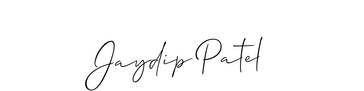 How to Draw Jaydip Patel signature style? Allison_Script is a latest design signature styles for name Jaydip Patel. Jaydip Patel signature style 2 images and pictures png