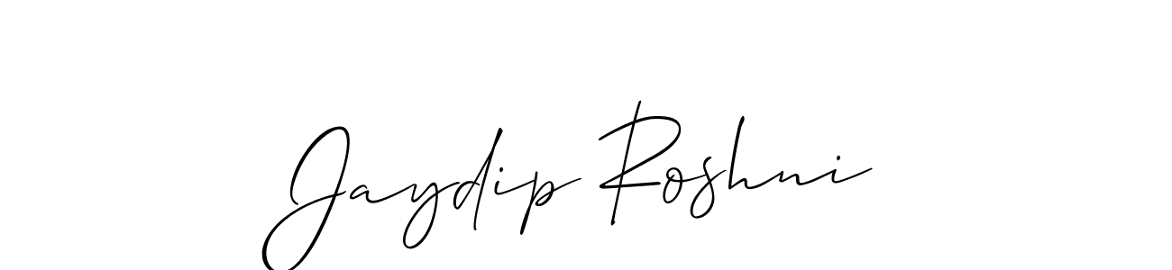 Once you've used our free online signature maker to create your best signature Allison_Script style, it's time to enjoy all of the benefits that Jaydip Roshni name signing documents. Jaydip Roshni signature style 2 images and pictures png