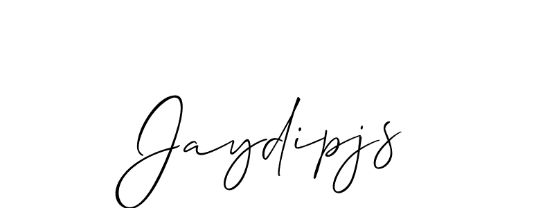 Use a signature maker to create a handwritten signature online. With this signature software, you can design (Allison_Script) your own signature for name Jaydipjs. Jaydipjs signature style 2 images and pictures png