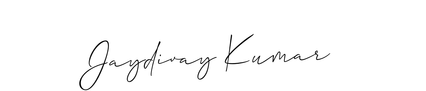 Make a short Jaydivay Kumar signature style. Manage your documents anywhere anytime using Allison_Script. Create and add eSignatures, submit forms, share and send files easily. Jaydivay Kumar signature style 2 images and pictures png