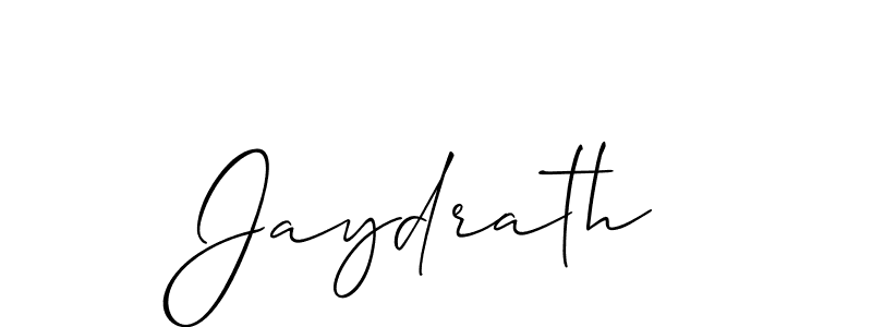 Also we have Jaydrath name is the best signature style. Create professional handwritten signature collection using Allison_Script autograph style. Jaydrath signature style 2 images and pictures png