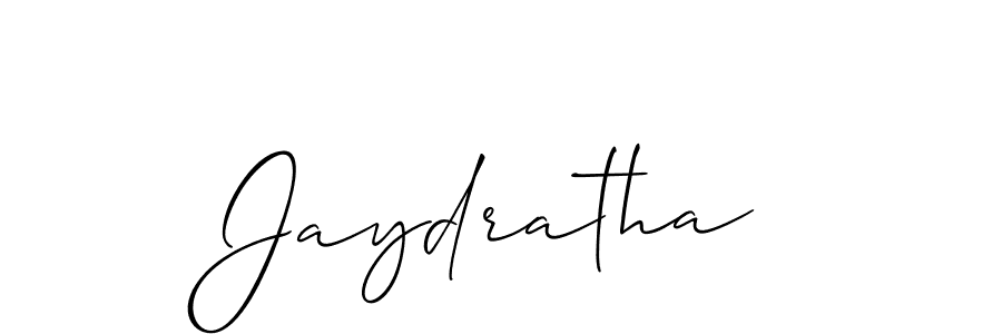 Make a beautiful signature design for name Jaydratha. With this signature (Allison_Script) style, you can create a handwritten signature for free. Jaydratha signature style 2 images and pictures png