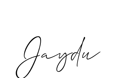 Also You can easily find your signature by using the search form. We will create Jaydu name handwritten signature images for you free of cost using Allison_Script sign style. Jaydu signature style 2 images and pictures png