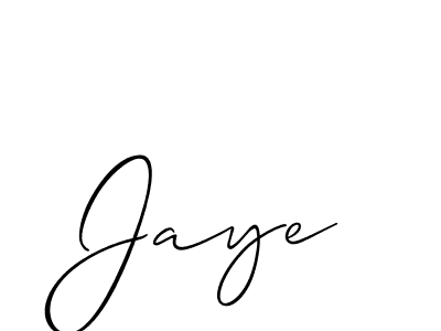 Jaye stylish signature style. Best Handwritten Sign (Allison_Script) for my name. Handwritten Signature Collection Ideas for my name Jaye. Jaye signature style 2 images and pictures png