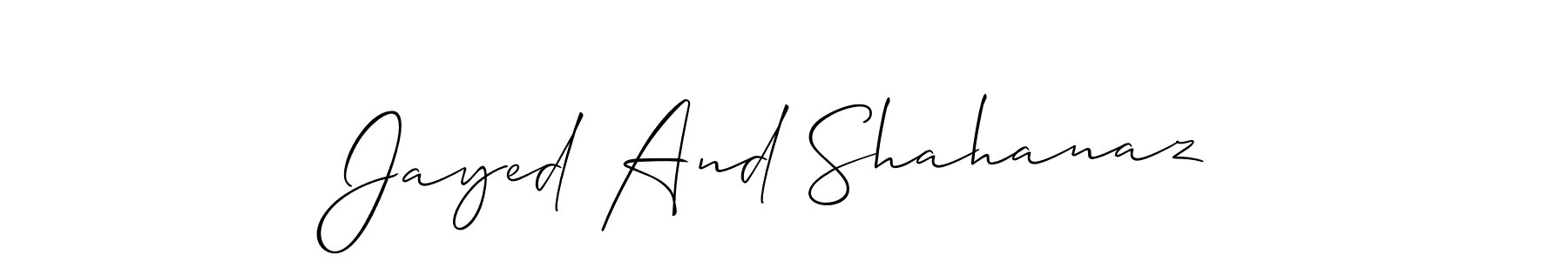 Check out images of Autograph of Jayed And Shahanaz name. Actor Jayed And Shahanaz Signature Style. Allison_Script is a professional sign style online. Jayed And Shahanaz signature style 2 images and pictures png