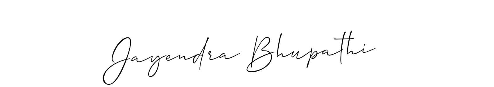 Also we have Jayendra Bhupathi name is the best signature style. Create professional handwritten signature collection using Allison_Script autograph style. Jayendra Bhupathi signature style 2 images and pictures png