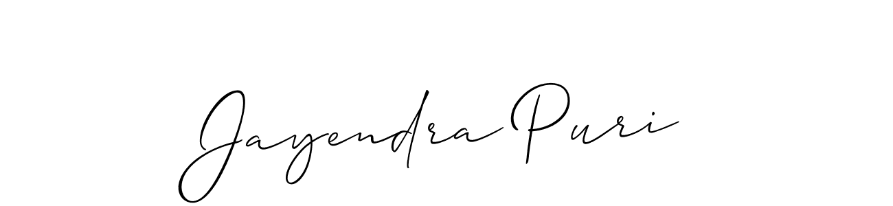 Use a signature maker to create a handwritten signature online. With this signature software, you can design (Allison_Script) your own signature for name Jayendra Puri. Jayendra Puri signature style 2 images and pictures png