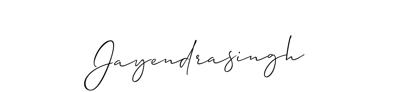 Make a beautiful signature design for name Jayendrasingh. With this signature (Allison_Script) style, you can create a handwritten signature for free. Jayendrasingh signature style 2 images and pictures png