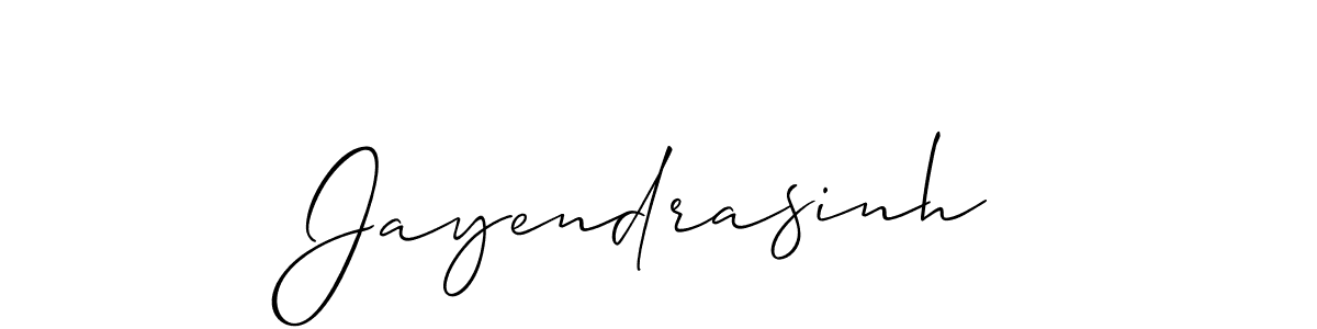 Design your own signature with our free online signature maker. With this signature software, you can create a handwritten (Allison_Script) signature for name Jayendrasinh. Jayendrasinh signature style 2 images and pictures png