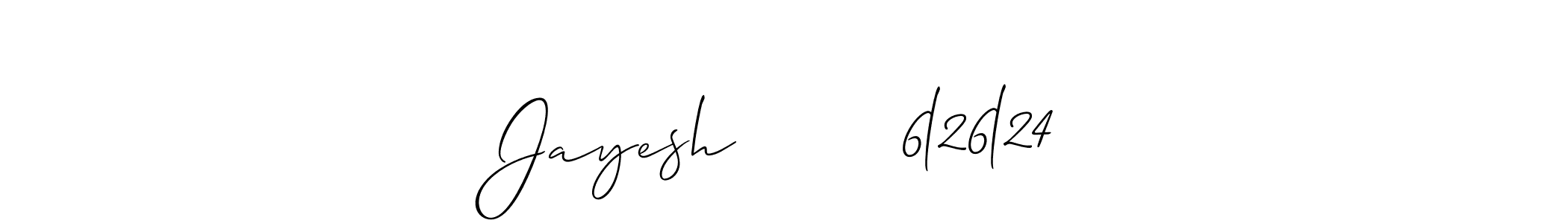 Use a signature maker to create a handwritten signature online. With this signature software, you can design (Allison_Script) your own signature for name Jayesh        6l26l24. Jayesh        6l26l24 signature style 2 images and pictures png