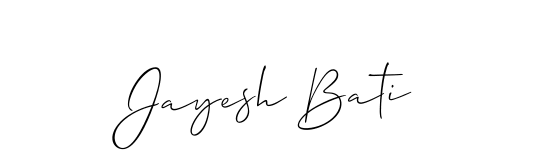 How to Draw Jayesh Bati signature style? Allison_Script is a latest design signature styles for name Jayesh Bati. Jayesh Bati signature style 2 images and pictures png