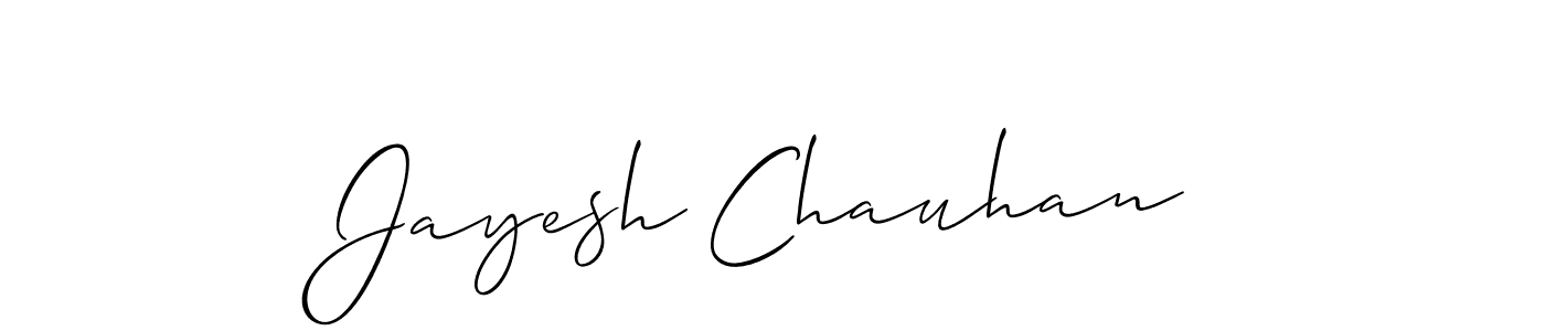 It looks lik you need a new signature style for name Jayesh Chauhan. Design unique handwritten (Allison_Script) signature with our free signature maker in just a few clicks. Jayesh Chauhan signature style 2 images and pictures png