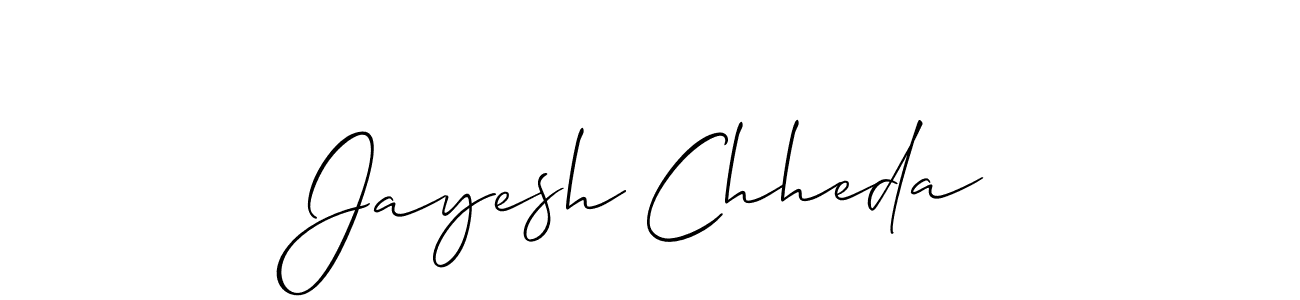 Allison_Script is a professional signature style that is perfect for those who want to add a touch of class to their signature. It is also a great choice for those who want to make their signature more unique. Get Jayesh Chheda name to fancy signature for free. Jayesh Chheda signature style 2 images and pictures png