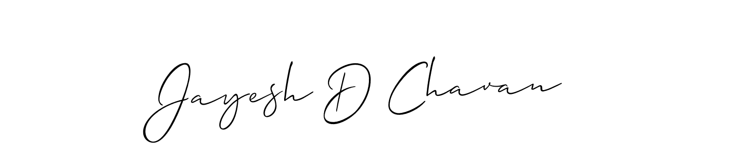 Design your own signature with our free online signature maker. With this signature software, you can create a handwritten (Allison_Script) signature for name Jayesh D Chavan. Jayesh D Chavan signature style 2 images and pictures png