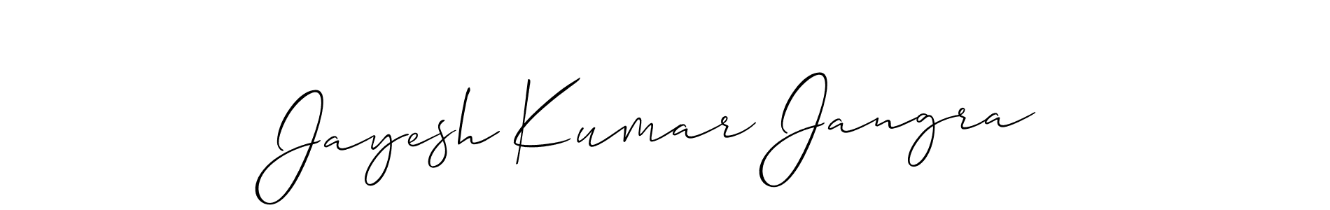 Jayesh Kumar Jangra stylish signature style. Best Handwritten Sign (Allison_Script) for my name. Handwritten Signature Collection Ideas for my name Jayesh Kumar Jangra. Jayesh Kumar Jangra signature style 2 images and pictures png