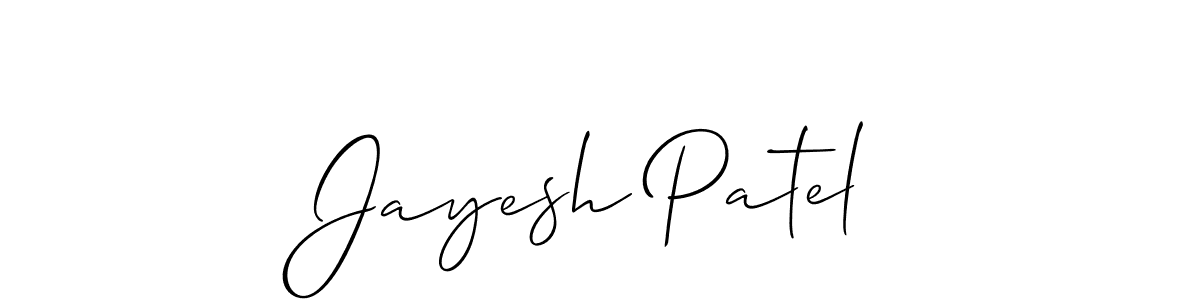 Also we have Jayesh Patel name is the best signature style. Create professional handwritten signature collection using Allison_Script autograph style. Jayesh Patel signature style 2 images and pictures png