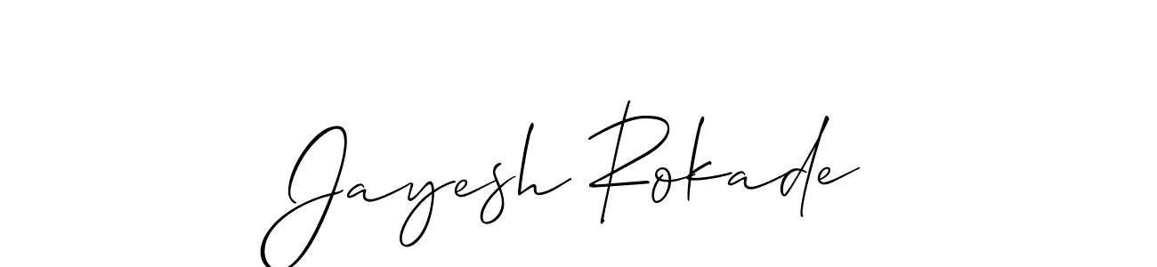 Also we have Jayesh Rokade name is the best signature style. Create professional handwritten signature collection using Allison_Script autograph style. Jayesh Rokade signature style 2 images and pictures png