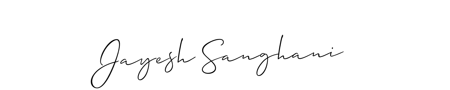 Similarly Allison_Script is the best handwritten signature design. Signature creator online .You can use it as an online autograph creator for name Jayesh Sanghani. Jayesh Sanghani signature style 2 images and pictures png