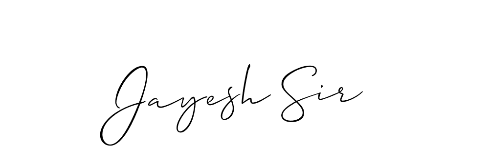 Jayesh Sir stylish signature style. Best Handwritten Sign (Allison_Script) for my name. Handwritten Signature Collection Ideas for my name Jayesh Sir. Jayesh Sir signature style 2 images and pictures png
