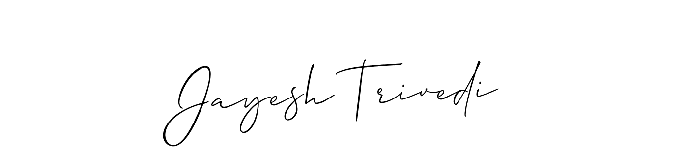 if you are searching for the best signature style for your name Jayesh Trivedi. so please give up your signature search. here we have designed multiple signature styles  using Allison_Script. Jayesh Trivedi signature style 2 images and pictures png