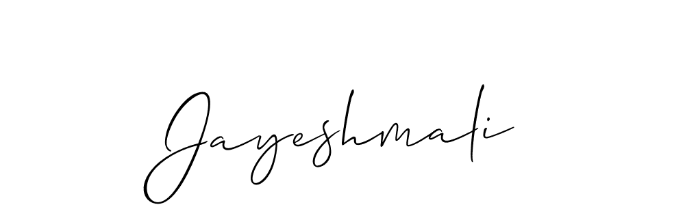 How to make Jayeshmali signature? Allison_Script is a professional autograph style. Create handwritten signature for Jayeshmali name. Jayeshmali signature style 2 images and pictures png