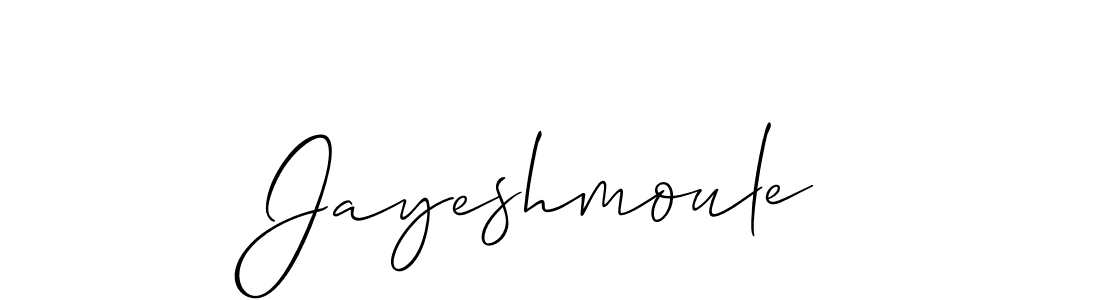 Also we have Jayeshmoule name is the best signature style. Create professional handwritten signature collection using Allison_Script autograph style. Jayeshmoule signature style 2 images and pictures png