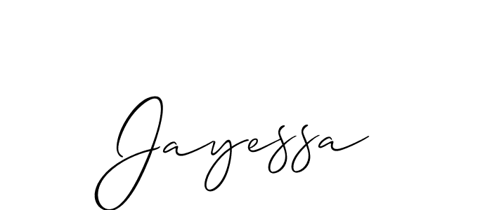 Best and Professional Signature Style for Jayessa. Allison_Script Best Signature Style Collection. Jayessa signature style 2 images and pictures png