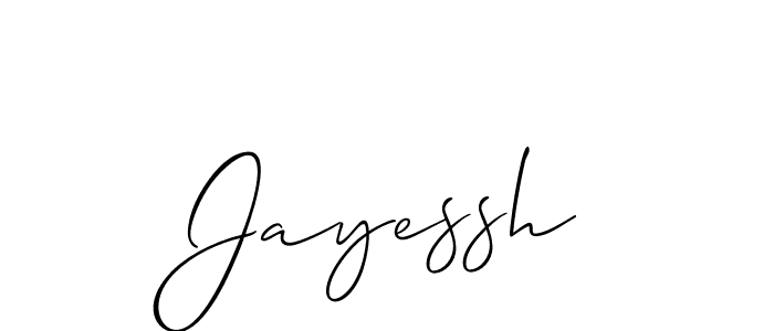 Also we have Jayessh name is the best signature style. Create professional handwritten signature collection using Allison_Script autograph style. Jayessh signature style 2 images and pictures png
