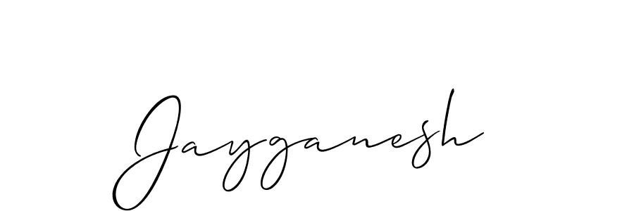 You should practise on your own different ways (Allison_Script) to write your name (Jayganesh) in signature. don't let someone else do it for you. Jayganesh signature style 2 images and pictures png