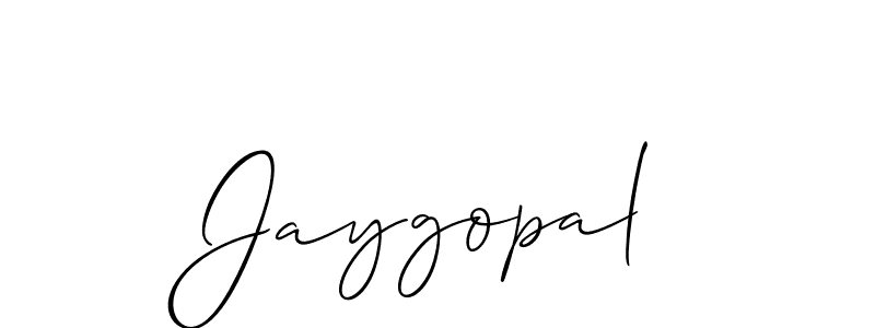 Use a signature maker to create a handwritten signature online. With this signature software, you can design (Allison_Script) your own signature for name Jaygopal. Jaygopal signature style 2 images and pictures png