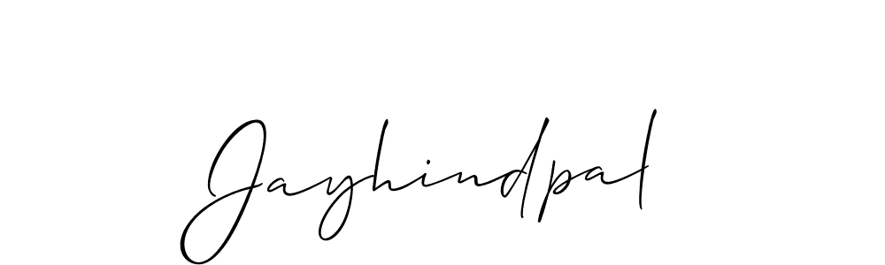 Also we have Jayhindpal name is the best signature style. Create professional handwritten signature collection using Allison_Script autograph style. Jayhindpal signature style 2 images and pictures png