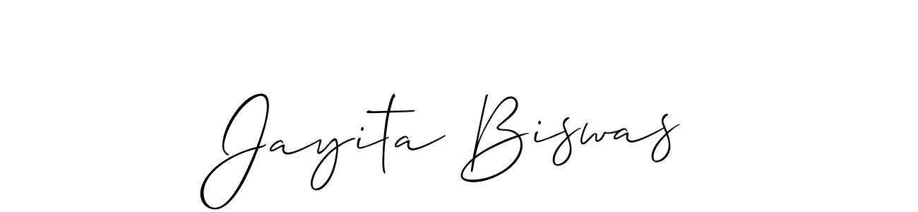 Also You can easily find your signature by using the search form. We will create Jayita Biswas name handwritten signature images for you free of cost using Allison_Script sign style. Jayita Biswas signature style 2 images and pictures png