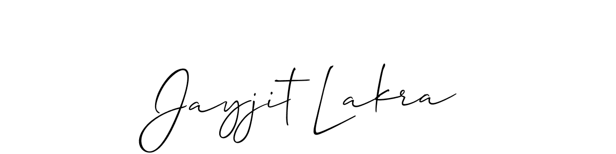 Create a beautiful signature design for name Jayjit Lakra. With this signature (Allison_Script) fonts, you can make a handwritten signature for free. Jayjit Lakra signature style 2 images and pictures png