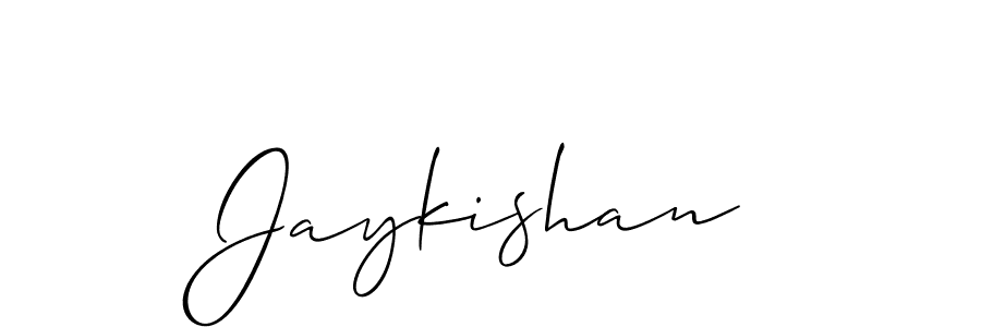 Also we have Jaykishan name is the best signature style. Create professional handwritten signature collection using Allison_Script autograph style. Jaykishan signature style 2 images and pictures png