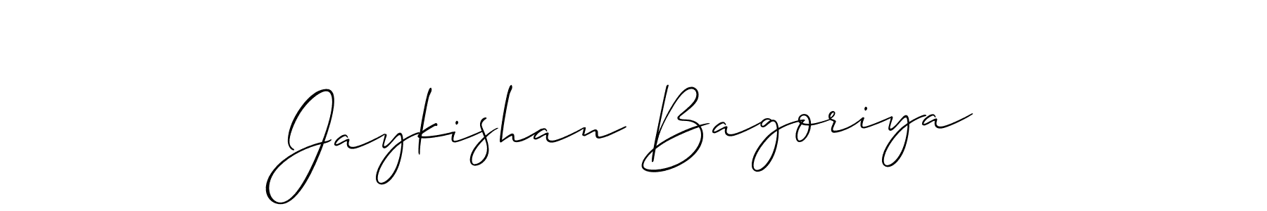 You should practise on your own different ways (Allison_Script) to write your name (Jaykishan Bagoriya) in signature. don't let someone else do it for you. Jaykishan Bagoriya signature style 2 images and pictures png